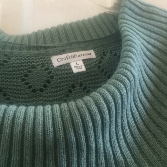 Croft & Barrow Green Women's Sweater - Picture 5 of 5